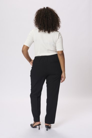Kaffe Curve Sakira Długie spodnie Głęboka czerń - Jeansy & Spodnie w Dużych Rozmiarach – Plus Size - 
