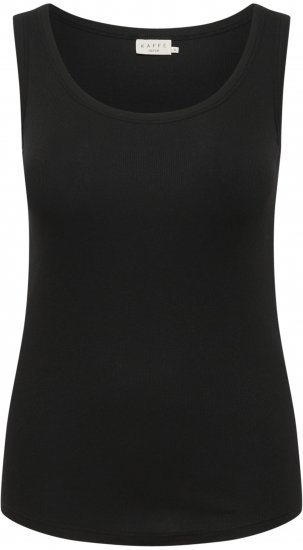 Kaffe Curve Carina Top Głęboka czerń - T-shirty - 