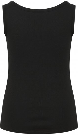 Kaffe Curve Carina Top Głęboka czerń - T-shirty - 