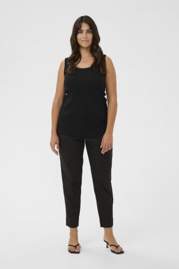 Kaffe Curve Carina Top Głęboka czerń - T-shirty - 