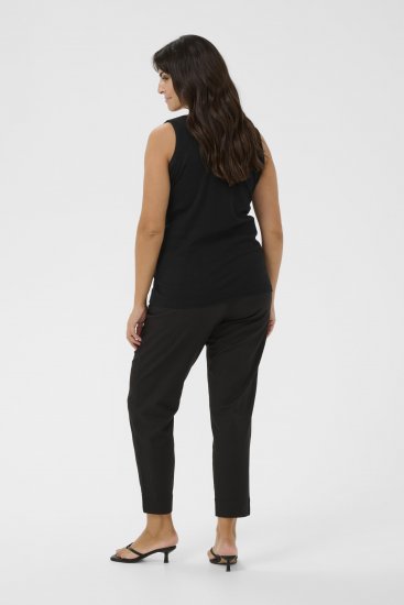 Kaffe Curve Carina Top Głęboka czerń - T-shirty - 