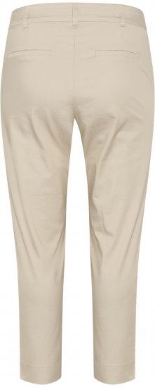 Kaffe Curve Leana Spodnie Chino 7/8 Piórkowy Szary - Jeansy & Spodnie w Dużych Rozmiarach – Plus Size - 