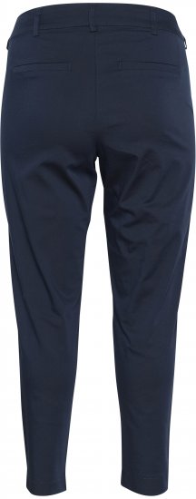 Kaffe Curve Leana Spodnie Chino 7/8 Północny Granat - Jeansy & Spodnie w Dużych Rozmiarach – Plus Size - 