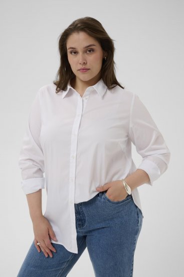 Kaffe Curve Laina Shirt Optical White - Koszule - 