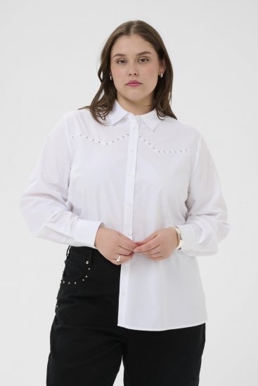 Kaffe Curve Janni Shirt Optical White - Koszule - 