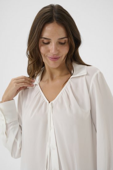 Kaffe Curve Gina Shirt White - Koszule - 