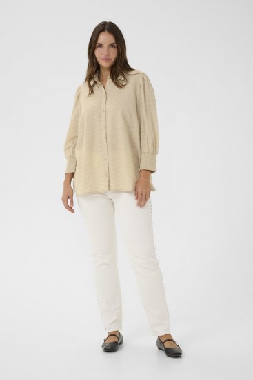 Kaffe Curve Penelopia Shirt Feather Grey - Koszule - 