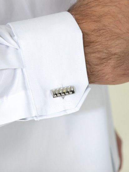 D555 Oliver Plamoodporna Niewymagająca Prasowania Elastyczna Koszula Z Długim Rękawem Biała - Koszule - Koszule 2XL-10XL