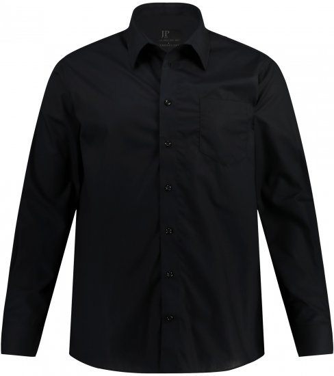 JP1880 Comfort Fit with Chest Pocket Shirt TALL Black - TALL koszule - 