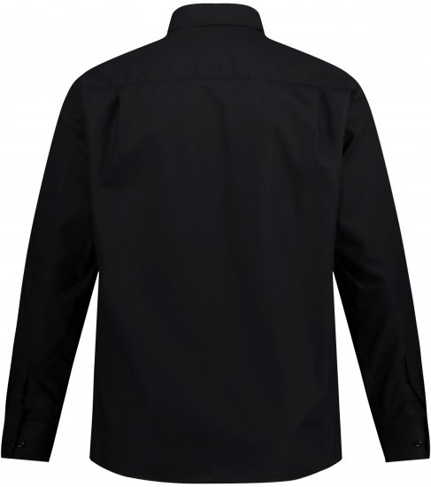 JP1880 Comfort Fit with Chest Pocket Shirt TALL Black - TALL koszule - 