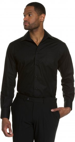 JP1880 Comfort Fit with Chest Pocket Shirt TALL Black - TALL koszule - 