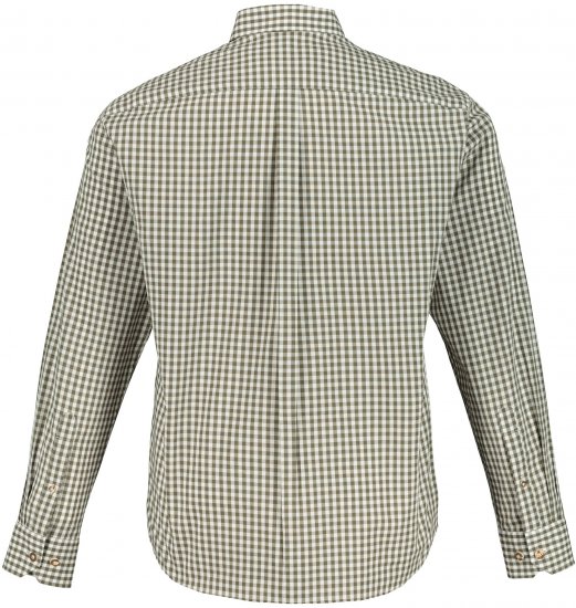 JP1880 Shirt Checked Traditional Long Sleeve Olive Green - Ubrania wizytowe - Ubrania świąteczne i wizytowe – Świętuj stylowo i wygodnie