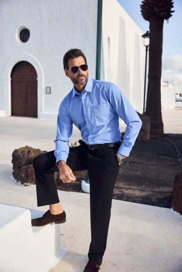 JP1880 Shirt Business Comfort Fit Light Blue TALL - ODZIEŻ MĘSKA MT-6XLT - WYSOKIE-rozmiary