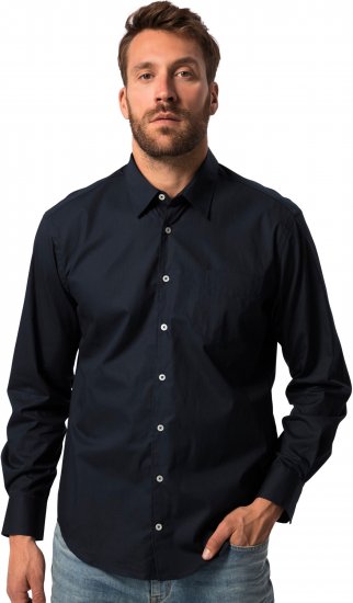 JP1880 Shirt Long Sleeve Modern Fit Navy Blue TALL - ODZIEŻ MĘSKA MT-6XLT - WYSOKIE-rozmiary