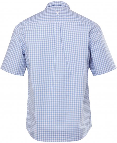 JP1880 Shirt Traditional Short Sleeve Checked Light Blue - Koszule - Koszule 2XL-10XL