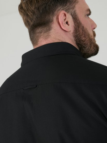 D555 James Koszula Oxford Z Krótkim Rękawem TALL Czarna - TALL koszule - 