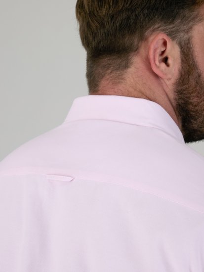 D555 James Koszula Oxford Z Krótkim Rękawem TALL Różowa - TALL koszule - 