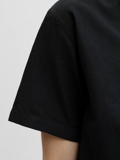 Jack & Jones Breeze Linen Short Sleeve Shirt Black - Koszule - Koszule 2XL-10XL