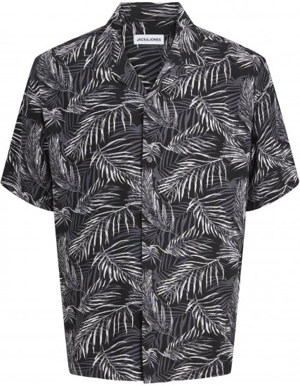 Jack & Jones Jeff Resort Short Sleeve Shirt Black - Koszule - Koszule 2XL-10XL