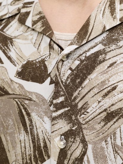 Jack & Jones Jeff Resort Short Sleeve Shirt Brown - Koszule - Koszule 2XL-10XL