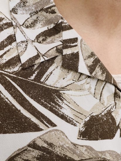 Jack & Jones Jeff Resort Short Sleeve Shirt Brown - Koszule - Koszule 2XL-10XL