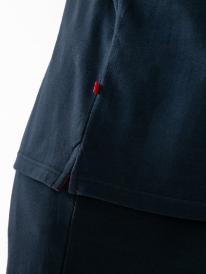 D555 Connor Stretch Cuban Collar Resort Short Sleeve Shirt Navy - Koszule - Koszule 2XL-10XL