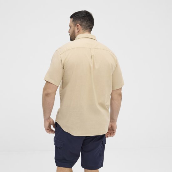 North Latitude 51106 Short Sleeve Shirt Sand - Koszulki z krótkim rękawem - Męskie koszule z krótkim rękawem