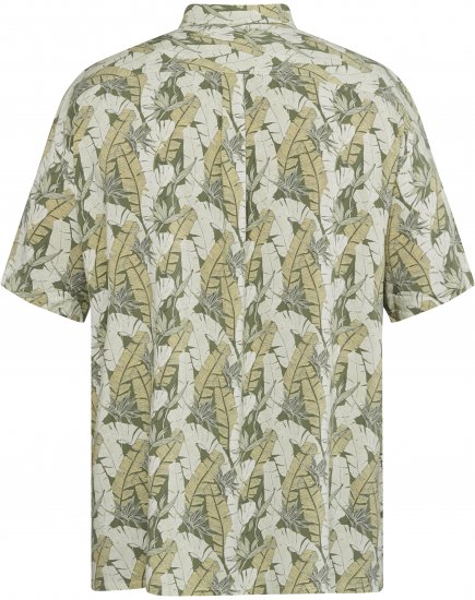 North Latitude 61310 Koszula Wiskozowa z Nadrukiem Całościowym Oliwkowy - Koszule - Koszule 2XL-10XL