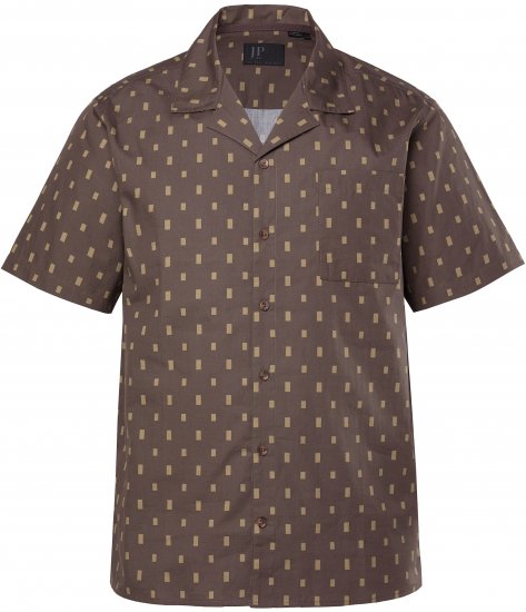 JP1880 Boxy Cuba Short Sleeve Shirt Brown - Koszule - Koszule 2XL-10XL