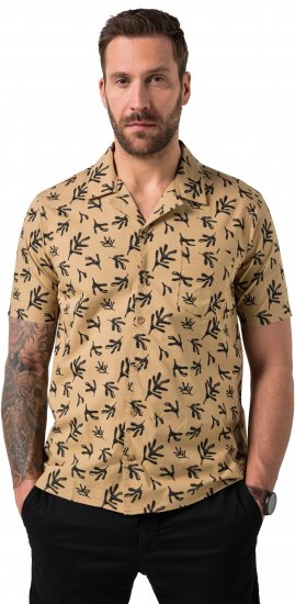JP1880 Boxy Cuba Short Sleeve Shirt Camel - Koszule - Koszule 2XL-10XL