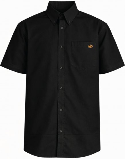 Motley Denim Zagreb Koszula z krótkim rękawem Czarny - Koszule - Koszule 2XL-10XL