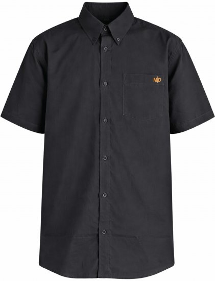 Motley Denim Zagreb Koszula z krótkim rękawem Antracytowy - Koszule - Koszule 2XL-10XL