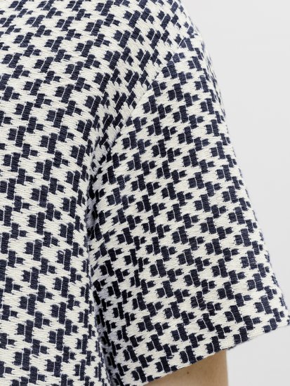 Jack & Jones Montauk Crochet Short Sleeve Shirt Navy - Koszule - Koszule 2XL-10XL