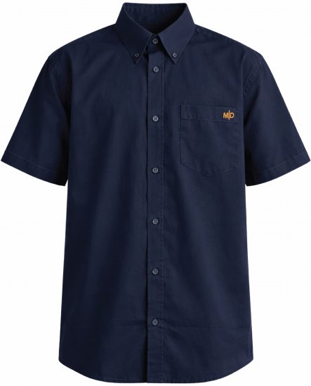 Motley Denim Zagreb Koszula z krótkim rękawem Granatowy - Koszule - Koszule 2XL-10XL