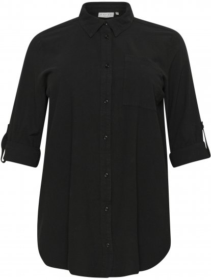 Kaffe Curve Nana Tunika Koszulowa Głęboka Czerń - Bluzki & koszule - 