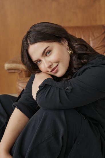 Kaffe Curve Nana Tunika Koszulowa Głęboka Czerń - Bluzki & koszule - 