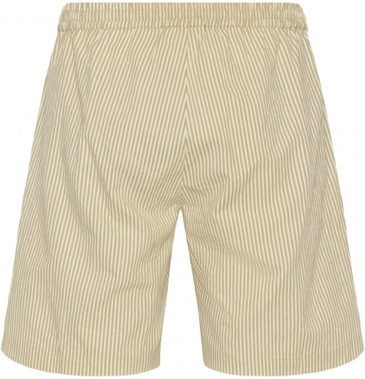 Kaffe Curve Nana Szorty w paski Chincilla/Biały w paski - Jeansy & Spodnie w Dużych Rozmiarach – Plus Size - 