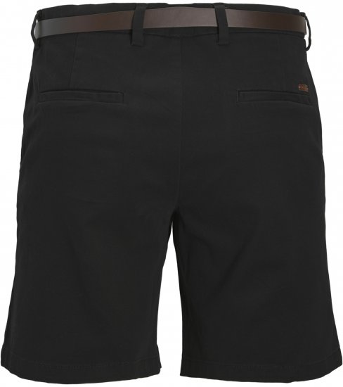 Jack & Jones Stadam Belted Chino Shorts Black - Szorty - Szorty W40-W60