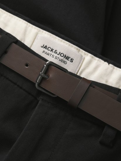 Jack & Jones Stadam Belted Chino Shorts Black - Szorty - Szorty W40-W60
