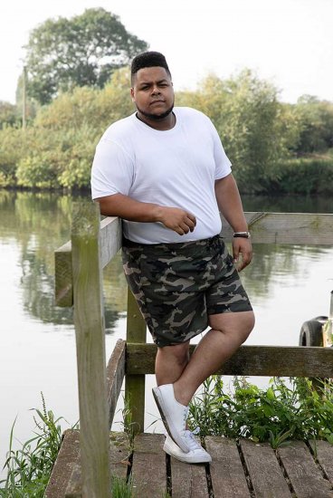 D555 Kody Camo Printed Swimshorts Khaki - Kąpielówki - Kąpielówki - 2XL-12XL