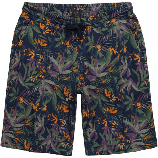 JP1880 Bermuda Shorts Floral All-over Print Navy - Szorty - Szorty W40-W60