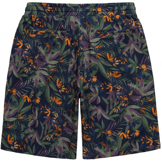JP1880 Bermuda Shorts Floral All-over Print Navy - Szorty - Szorty W40-W60