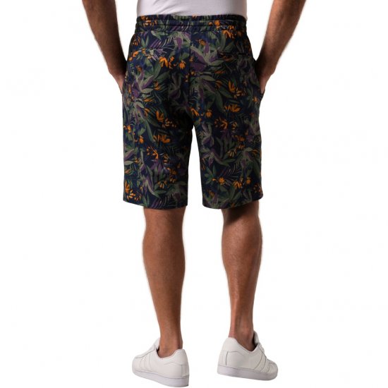 JP1880 Bermuda Shorts Floral All-over Print Navy - Szorty - Szorty W40-W60