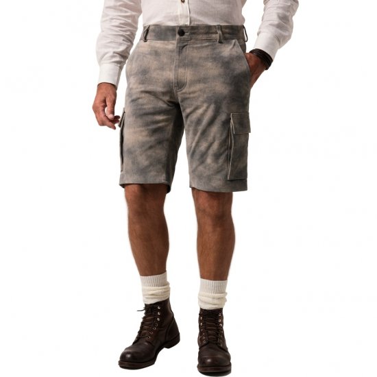 JP1880 Shorts Bermuda Traditional Cowhide Graphite Grey - Szorty - Szorty W40-W60