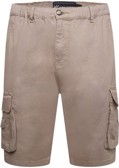 Kam Jeans 3404 Cargo Shorts Beige - Szorty - Szorty W40-W60