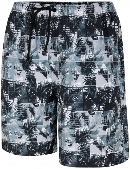 Espionage SW104 Mono Print Cargo Swimshorts Black - Kąpielówki - Kąpielówki - 2XL-12XL