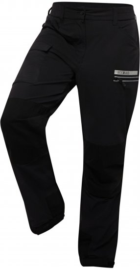 Ulla Popken HYPRAR Multifunctional Durable Inset Trekking Pants Black - Jeansy & Spodnie w Dużych Rozmiarach – Plus Size - 