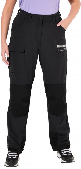 Ulla Popken HYPRAR Multifunctional Durable Inset Trekking Pants Black - Jeansy & Spodnie w Dużych Rozmiarach – Plus Size - 