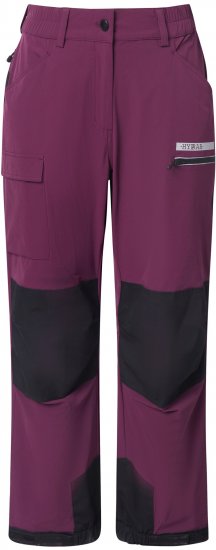 Ulla Popken HYPRAR Multifunctional Durable Inset Trekking Pants Dark Cherry Dark Cherry - Jeansy & Spodnie w Dużych Rozmiarach – Plus Size - 