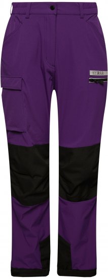 Ulla Popken HYPRAR Multifunctional Durable Inset Trekking Pants Plum - Jeansy & Spodnie w Dużych Rozmiarach – Plus Size - 